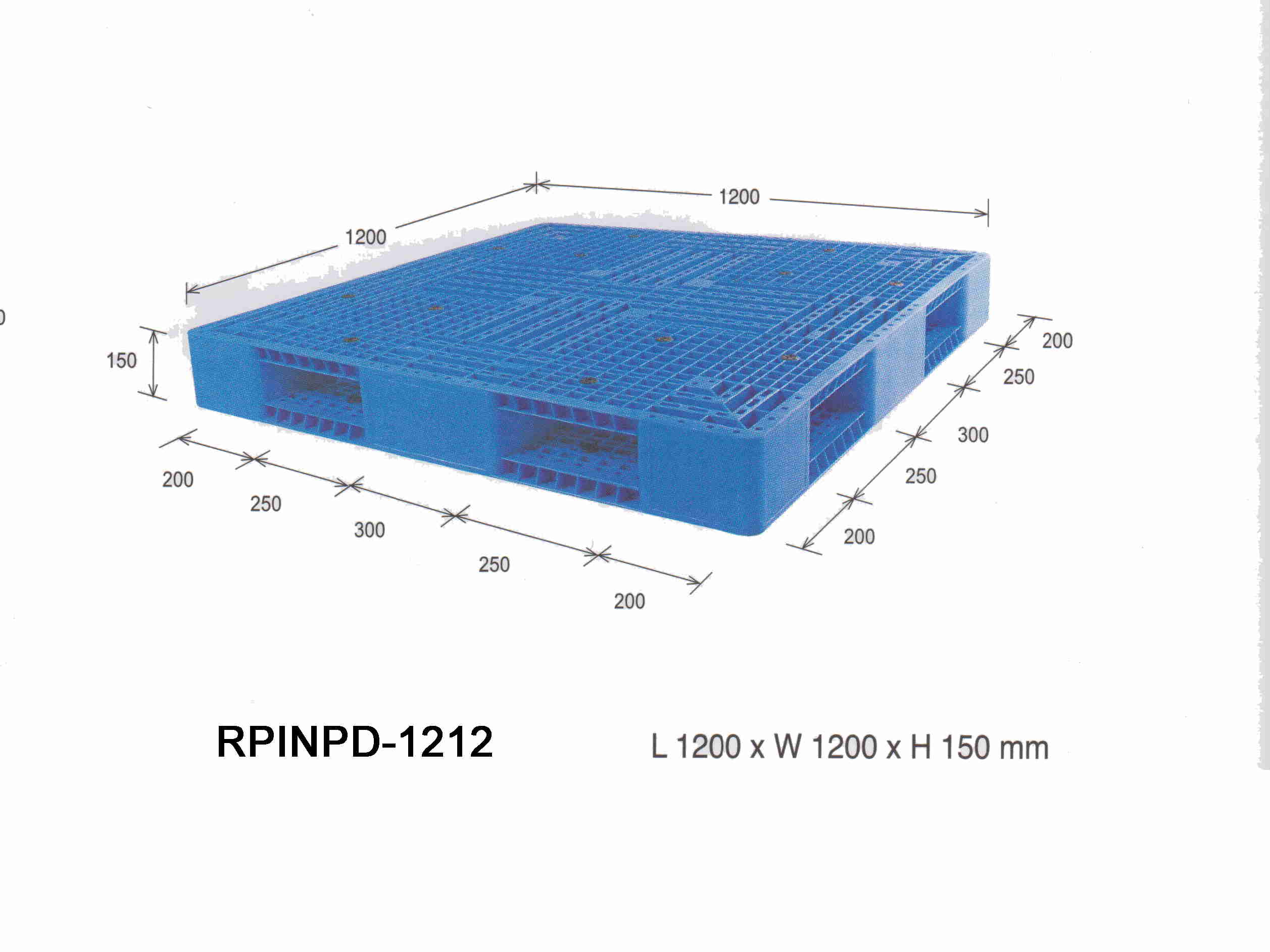 PALLET INDUSTRI RABBIT RPINPD-1212