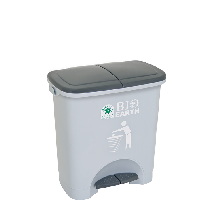 TEMPAT SAMPAH PLASTIK INJAK BIO 2X15 LITER