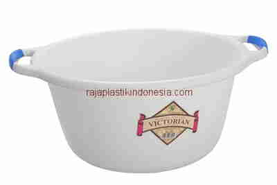 BASKOM PLASTIK DENGAN GAGANG VICTORIAN 22.5 LITER