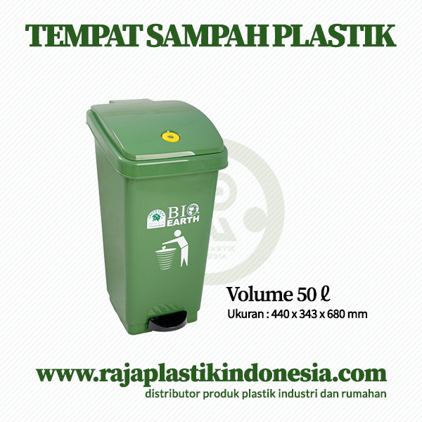 TEMPAT SAMPAH PLASTIK INJAK 50 LITER